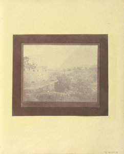 View of a Hillside Building and Valley Beneath, India by Unbekannt Unbekannt